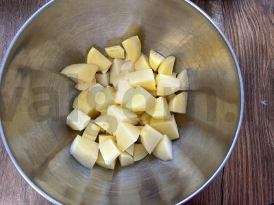 Grietinėlės sriuba su meatballs ir Briuselio kopūstais Žingsnis 3