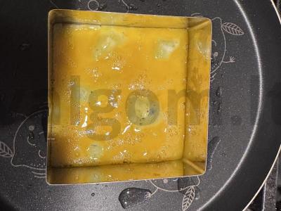 Sumuštinis su sūriu ir kiaušiniu Žingsnis 5