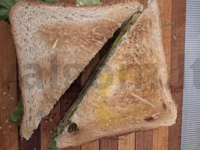 Sumuštinis su sūriu ir kiaušiniu Žingsnis 7