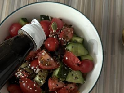 Daržovių salotas su špinatais Žingsnis 3