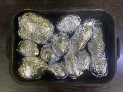 Silkė po šubomis su keptais daržovėmis Žingsnis 2