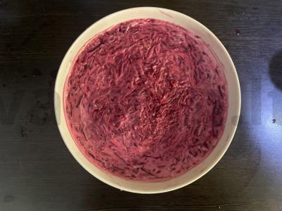 Silkė po šubomis su keptais daržovėmis Žingsnis 8