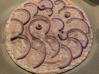 Pica su daržovėmis, mocarela ir sūriu Žingsnis 3