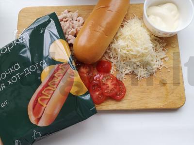 Karštas sumuštinis su rūkytomis vištienos krūtinėlėmis Žingsnis 2