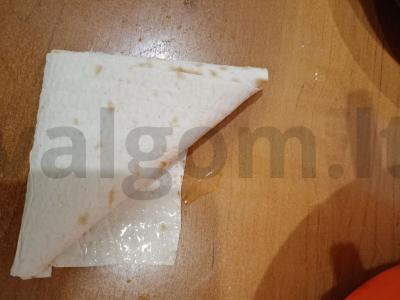 Tortilijos su bekonu ir sūriu Žingsnis 8