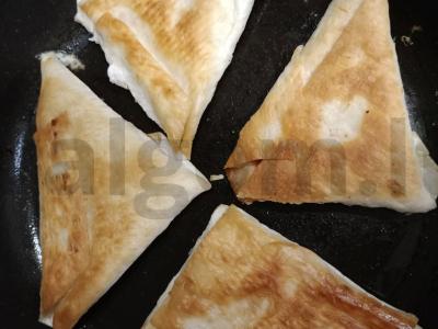 Tortilijos su bekonu ir sūriu Žingsnis 9