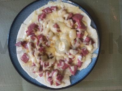 Greita pica ant lavašo per 30 minučių Žingsnis 6