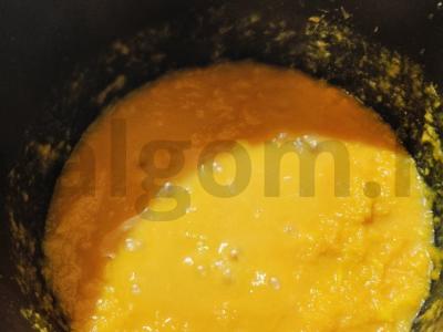 Moliūgų košė su kukurūzų kruopomis ir mangais Žingsnis 3