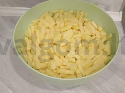 Keptas bulves su grybais pietums Žingsnis 1