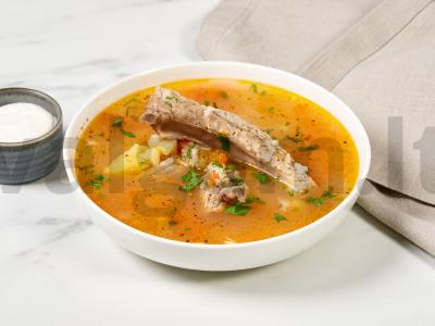 Sriuba iš kiaulinių šonkaulių pagrindine nuotrauka