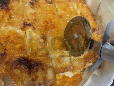 Abrikosų juostelės iš sluoksniuoto tešlos „Versalis“ Žingsnis 5