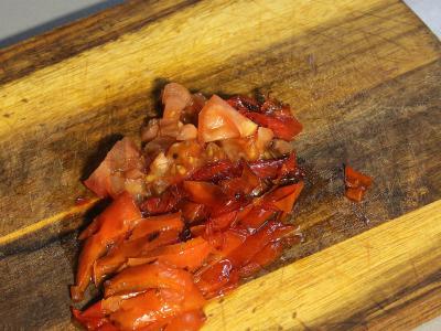 Kvinoja su tofu ir daržovėmis pomidorų padaže pusryčiams Žingsnis 2