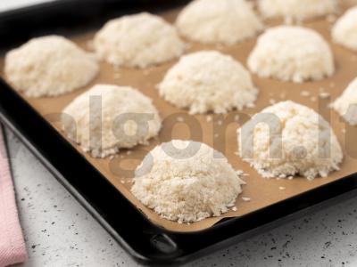 Oro kokosų sausainiai Žingsnis 2