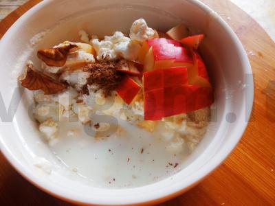 Varškės-obuolių apkepas prie arbatos Žingsnis 3