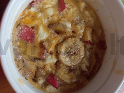 Varškės-obuolių apkepas prie arbatos Žingsnis 4