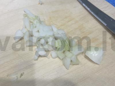 Makaronai „Spiralės“ su žaliu pipiru Žingsnis 3