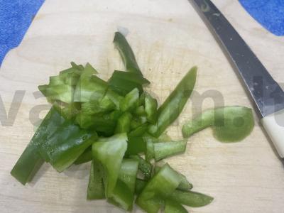 Makaronai „Spiralės“ su žaliu pipiru Žingsnis 5