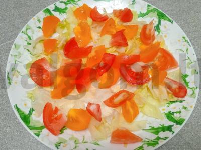 Salotas su kepta jautiena ir čili pipirais Žingsnis 3