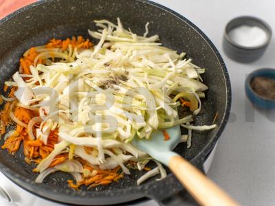 Patingėję kopūstai su rudaisiais ryžiais Žingsnis 5