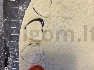 Sluoksniuota širdelė Žingsnis 3