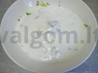 Okroška su kefyru, antis filė ir česnaku Žingsnis 5