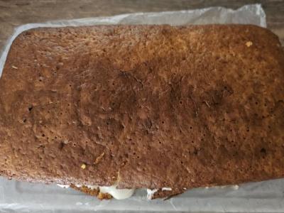 Morkų tortas su šokoladu ir marmeladu Žingsnis 10