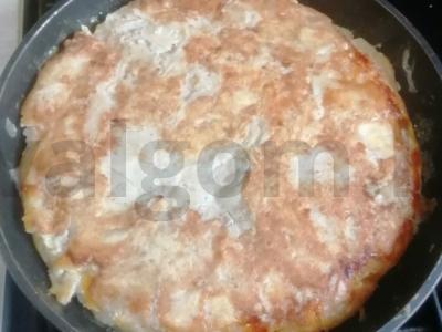 Blynelių ritinėliai su raudonąja ikra ir varškės sūriu Žingsnis 5