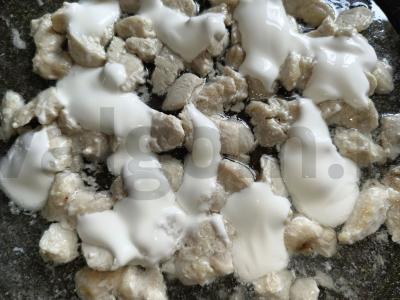 Farfalle makaronai su vištienos filė ir rukola Žingsnis 2