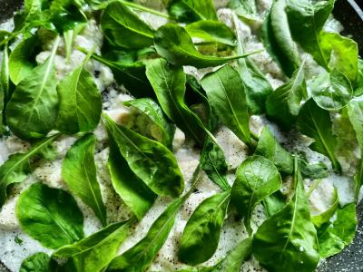 Farfalle makaronai su vištienos filė ir rukola Žingsnis 3