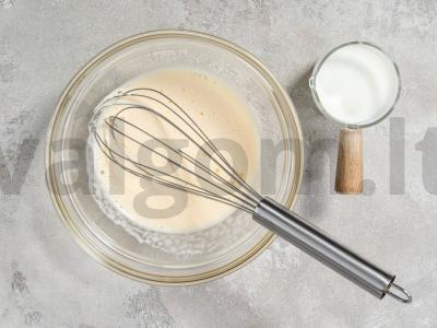 Japonų pūkuoti blynai Žingsnis 3