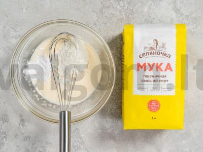 Japonų pūkuoti blynai Žingsnis 4