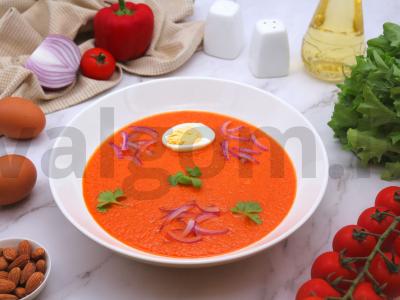 Romesco sriuba pagrindine nuotrauka