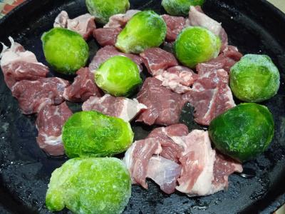 Jautiena, kepta su daržovėmis ir itališkais prieskoniais Žingsnis 2