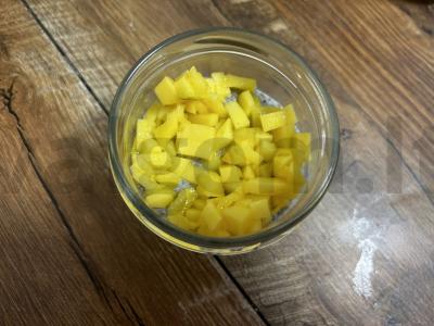 Desertas su mangais ir chia sėklomis be cukraus Žingsnis 5