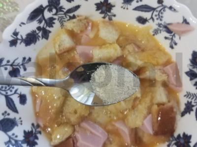 Sotūs omletas su sūriu ir dešra Žingsnis 2