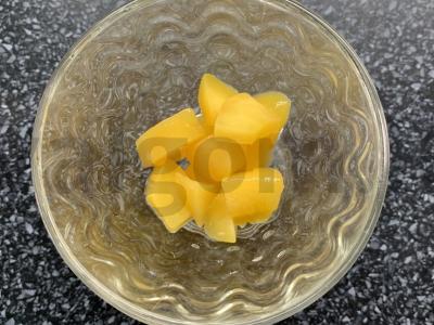 Desertas su persikais, varškės sūriu ir migdolais Žingsnis 3