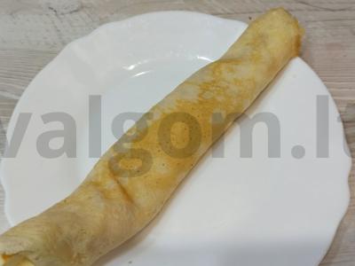 Blynai su varškės sūriu ir bananais Žingsnis 7