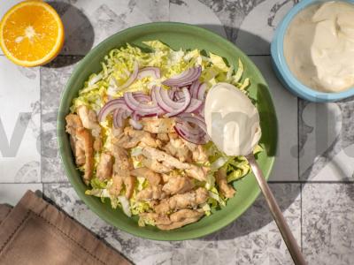 Salotas su sūrio rutuliukais ir sausainiais Žingsnis 7