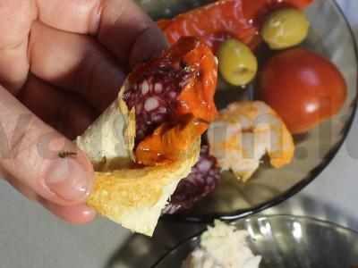 Šventiniai užkandžių vokai su įvairiomis įdarais Žingsnis 12