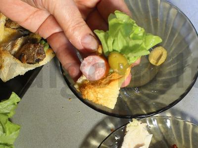 Šventiniai užkandžių vokai su įvairiomis įdarais Žingsnis 13