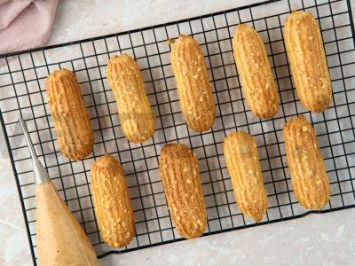 Eklerai su karameliniu kremu Žingsnis 8