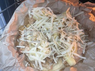 Vištienos krūtinėlė su ananasais, sūriu ir prieskoniais Žingsnis 5