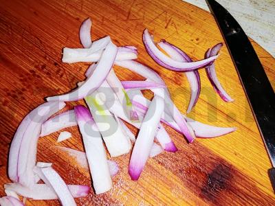 Salotas „Rudens gėrybės“ su alyvuogėmis Žingsnis 3