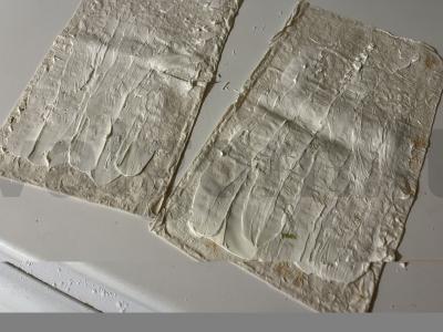 Ritinys lavaše su kopūstais ir varškės sūriu Žingsnis 3