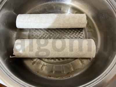 Ritinys lavaše su kopūstais ir varškės sūriu Žingsnis 8