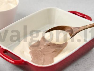 Marmurinė apkepas su šokoladu Žingsnis 4