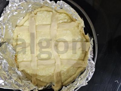 Varškės pyragas su braškių uogiene Žingsnis 6