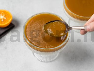 Panna Cotta be cukraus su mangais Žingsnis 4