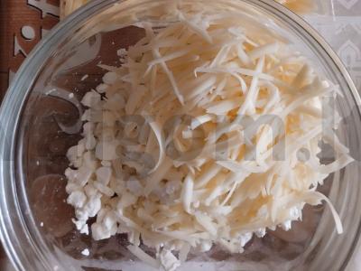 PP spurgos su sūriu ir varške Žingsnis 2