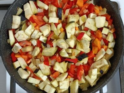 Daržovių troškinys su baklažanu Žingsnis 8